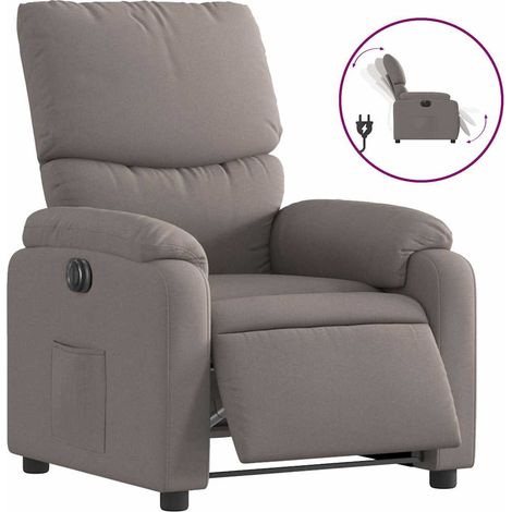 Maison Exclusive - Relaxsessel Elektrisch Taupe Stoff