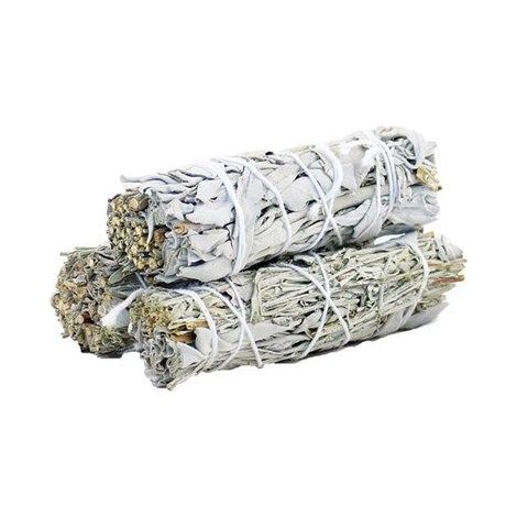 Smudge Stick - Sauge Blanche & Sauge Bleue 10cm- Vendu par 1 (1/2)