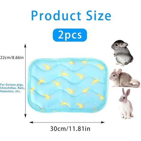 Small Animals Cooling Mattress Rabbit Hamster Cooling Pad Summer Ice Silk Sleeping Bed for Small Pet Puppy Guinea Pigs Hamster Rabbits Hamsters Cat (1/3)