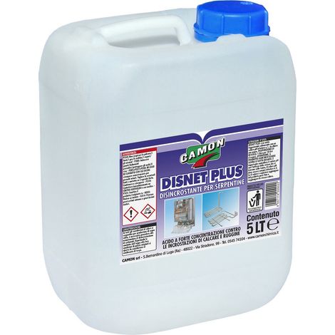 DISINCROSTANTE ACIDO PER SERPENTINE "DISNET-PLUS" 5 Lt CAMON (1/2)