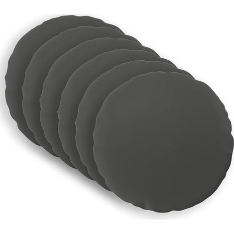 vidaXL Throw Pillow 6 pcs HEERLEN Anthracite Dia. 60 cm Polyester