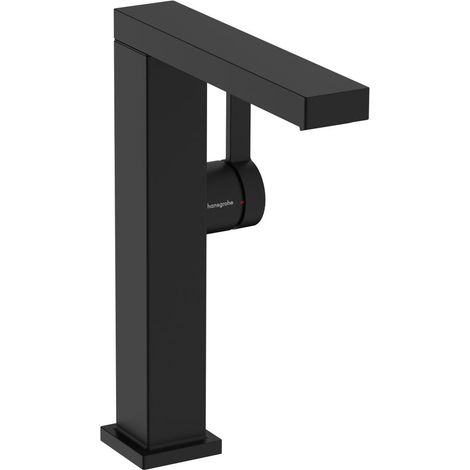 Hansgrohe Tecturis E - Waschtischarmatur mit Push-Open-Ablaufgarnitur, CoolStart, EcoSmart, schwarz matt 73063670 (1/3)