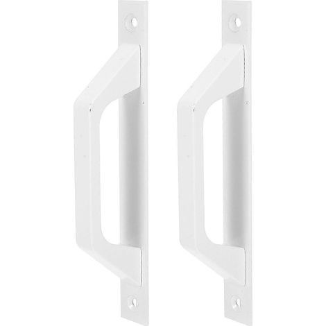 Poignées de porte de portail (lot de 2) en alliage d'aluminium pour abri de jardin ou armoire extérieure, 2,3 x 4,3 x 2,5 cm