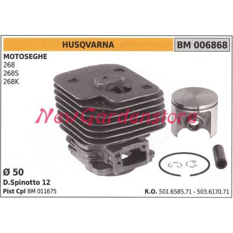 Segmentos de cilindro de pistón Motor de motosierra HUSQVARNA 268 268S 268K 006868