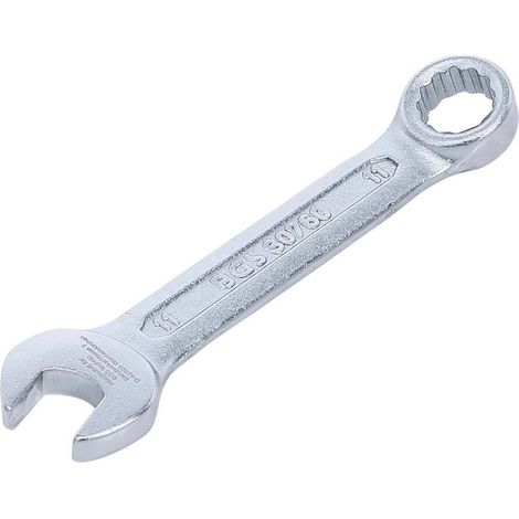 Clé Mixte Extra Courte 11 mm - Acier Résistant - Précision et Maniabilité, Zones Difficiles - D-Work (1/5)