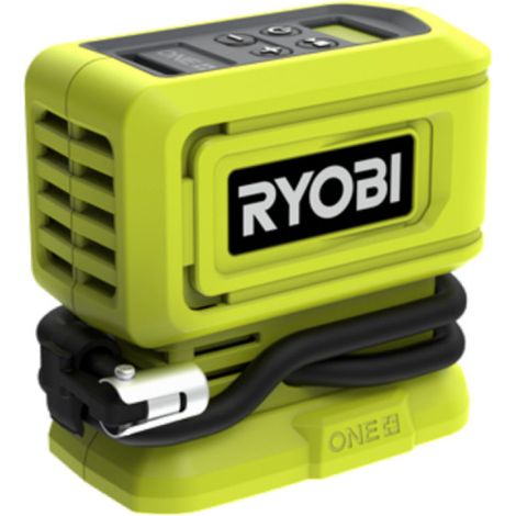 Ryobi – Compresseur à batterie 18V 11 bars 160 PSI – Débit d'air 16 L/min – Système d'arrêt automatique – Gonflage pneus voiture et vélo (1/7)