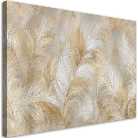 Stampe su Tela, Erba della pampa decorativa in una composizione elegante e naturale. - 60x40 (1/2)