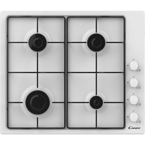Candy Idea CHW6LWW Piano Cottura da Incasso Gas 4 Fornelli Bianco (1/7)
