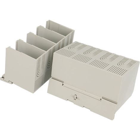Jeu de 2 cache-bornes de protection longue pour disjoncteur tétrapolaire FD (1/2)