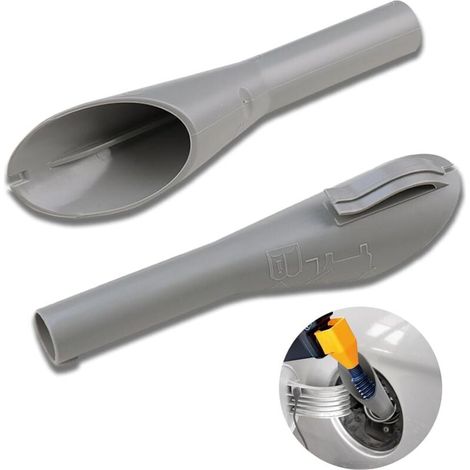 Entonnoir à carburant, entonnoir pour filtre à carburant et remplissage de réservoir automobile – Gris – Lot de 2