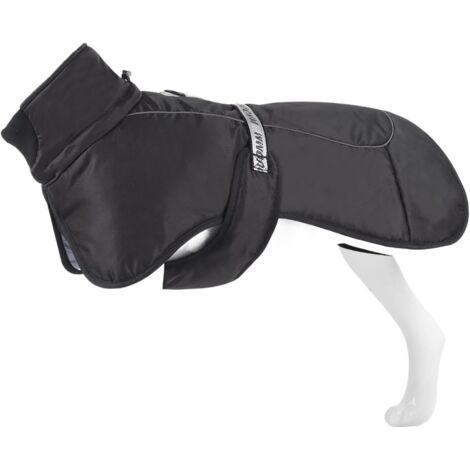 Vetement pour Chien Veste for Chien réfléchissante et Chaude en Hiver,vêtements rembourrés en Coton for Chien Coupe-Vent et imperméables,Noir,6XL (1/5)