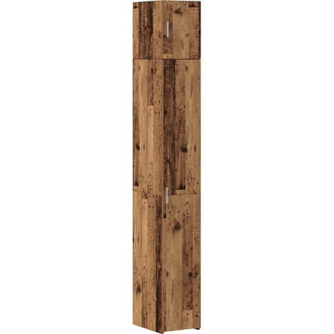 Armoire de rangement 3 pcs Buffet Bois ancien 30 x 42,5 x 225 cm (1/5)