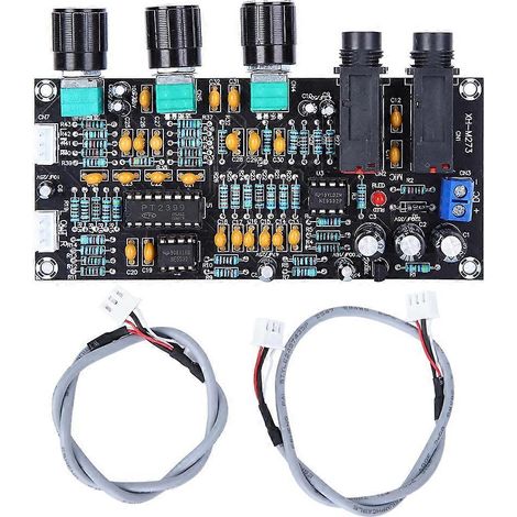 Module amplificateur Carte d'amplification audio 2 entrées microphone 2 canaux audio XH-