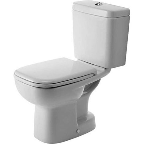 Duravit D-Code - Taza de inodoro completo, desagüe inferior, blanco alpino 21110100002 (1/2)