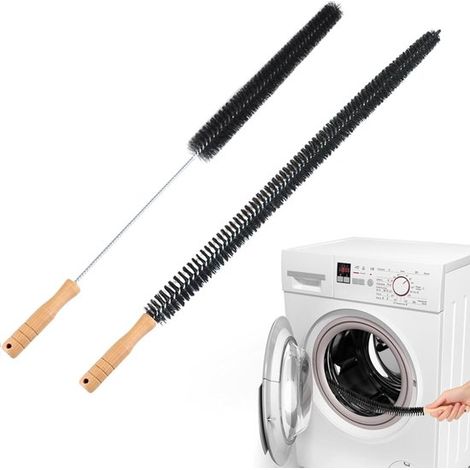 Équipement de nettoyageBrosse de ventilation flexible - 2 pièces - Brosse de nettoyage de tuyaux - Brosse de nettoyage de machine à laver - Brosse de nettoyage de radiateur - Brosse de nettoyage de la (1/5)
