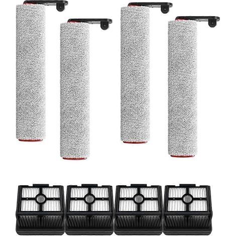 Pièces de rechange pour aspirateur eau et poussière Dreame H12 Pro / H12 Plus / H12 Core : brosse douce, rouleau et filtre HEPA. (1/5)