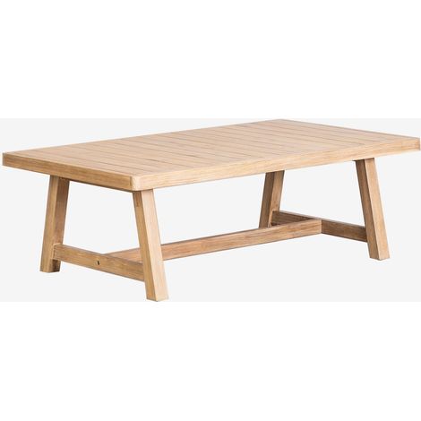 Mesa de centro para jardín rectangular 130x75 cm en madera de acacia Dubai SKLUM              (1/5)