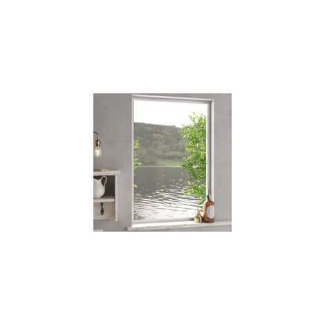 Zanzariera bianca per finestra, 90 x 120 cm - Crezuo (1/4)