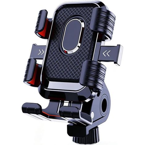 Supporto per telefono da bicicletta - Supporto per manubrio da bicicletta - Supporto per navigatore da bicicletta - Supporto per smartphone da bicicletta - Portatile - Per biciclette, scooter e e-bike (1/5)