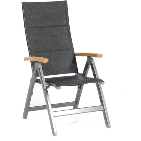 Sonnenpartner Klappsessel Sierra Aluminium mit Textilen anthrazit Klapp-Sessel Klappstuhl (1/5)