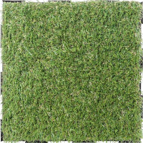 Dalle en gazon synthétique Snap & Go (lot de 4) - Vert foncé 30 x 30 cm (1/5)