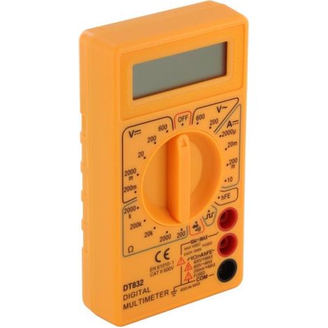 APEX Multimètre numérique jaune DT830B mini multimètre multimètre multimètre électricien (1/5)