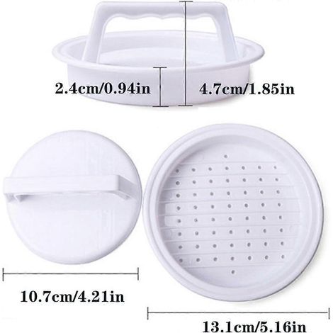Presse à steaks hachés, moule à steaks hachés au design ergonomique. (1/4)