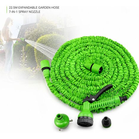 Avvolgitubo Toivize da 22,8 m (75 piedi) - Pistola a spruzzo a 7 funzioni - Alta pressione - Estensibile fino a 22,5 m - Plastica - Lavaggio auto e giardino (1/4)