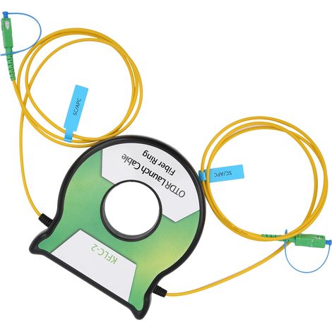 Câble de lancement à fibre optique OTDR monomode 9/125 µm 500 m OS2 avec adaptateur de connecteur SC/APC (1/5)