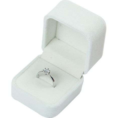 Boîte cadeau pour boucles d'oreilles en peluche, étui de rangement pour bagues et boucles d'oreilles. (1/5)