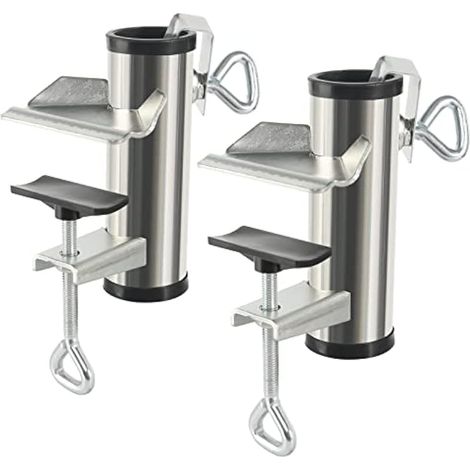 Support de parasol réglable pour balcon,Diamètre: 25 à 38 mm,Diamètre: 25-38 mm,Support de parasol épais pour table de bière, bordure de balcon, convient pour une épaisseur maximale de 5 cm (1/5)