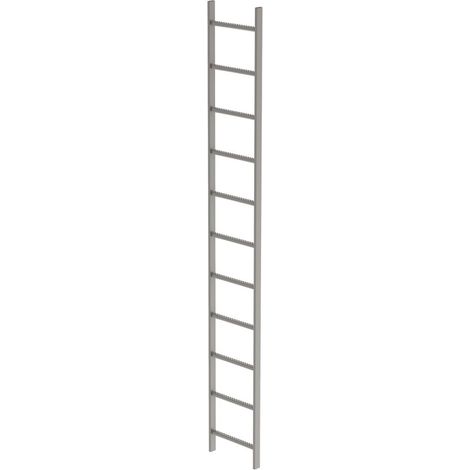 MUNK Schachtleiter aus Edelstahl 400mm breit 11 Sprossen 3,08m lang (1/4)