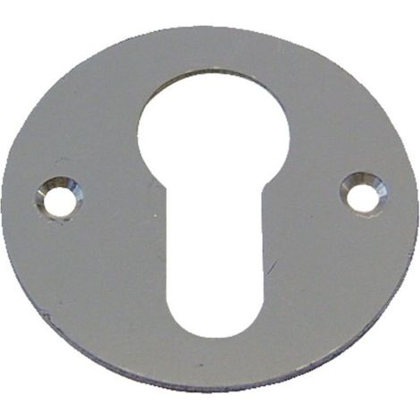 Duval Bilcocq – Rosace pour porte en aluminium anodisé – Ø 46mm – Épaisseur 1mm – Entraxe 35mm – 2 trous fraises