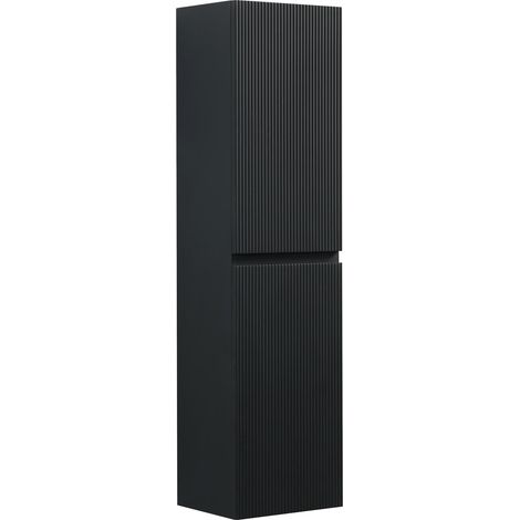 Colonne de salle de bain Thermis 150 cm - Badplaats - Noir matt (1/5)