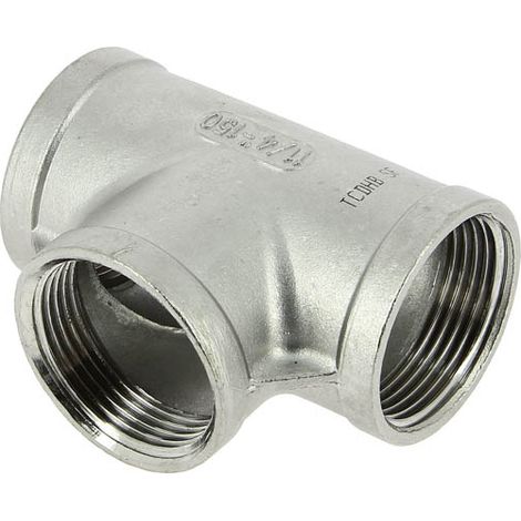 Té inox égal Femelle 1"1/4