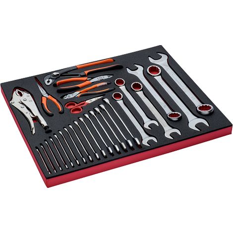 Chiavi e bussole Bahco module mousse 3/3 sistema push schiuma bicolore