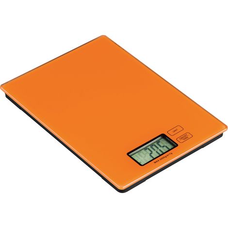 Premier Housewares Zing Orange Glass Kitchen Scale - 5kg