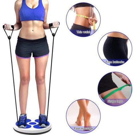 Disque de Torsion - Twist Disque de Taille - Bleu - Acupression 3D - Fitness Adulte (1/4)