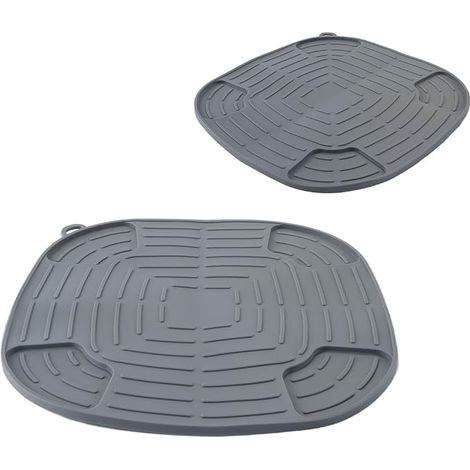 Tapis silicone résistant à la chaleur pour friteuse à air, maniques antidérapantes réutilisables, coussinets résistants à la chaleur pour friteuse à air, dessous de plat (1/5)