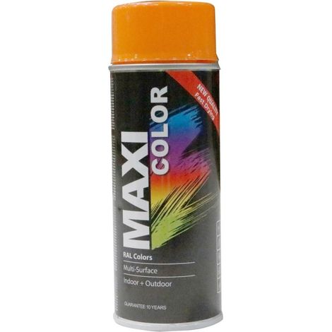 Pintura spray maxi color brillo 400 ml ral 2003 naranja pali