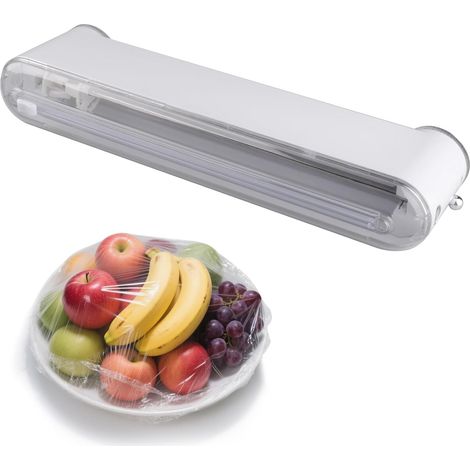Distributore magnetico per pellicole alimentari, distributore di fogli e pellicole in alluminio, 42x11,5x7 cm, distributore di pellicole alimentari a parete, taglierina bidirezionale, per cassetto del (1/5)