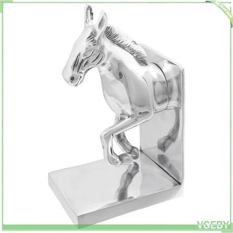 Serre-livres - FAFEISY - 42000127 - Argenté - Aluminium - Lot de 2 11x14x25 cm (1/5)