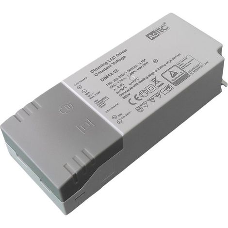 Alimentatore Dimmerabile Con Triac Dimmer Taglio di Fase DC 12V 25W Per Striscia Led 12V DIM12-25