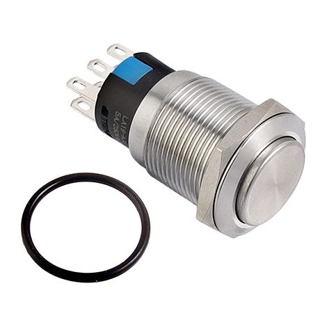 Bouton-poussoir bistable antivandalisme 19 mm