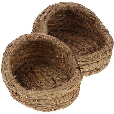 2 nids pour poules pondeuses, nichoirs en paille tressée, poulaillers (1/5)