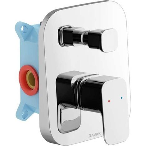 Ravak 10° Free - Mezclador de baño TD F 061.00 empotrado, con cuerpo, cromado X070134