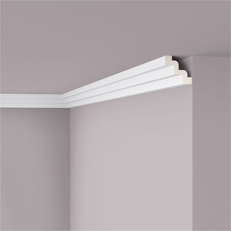 Cornisa NMC Z52 ARSTYL Noel Marquet Moldura decorativa Perfil de estuco diseño moderno blanco 2 m (1/4)