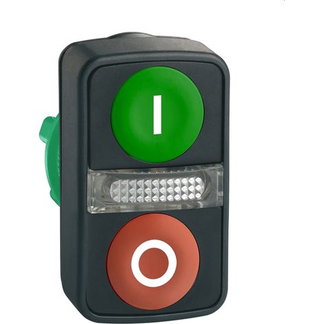 Harmony tête bouton-poussoir double touche Ø22 vert + rouge E S IP66, IP69K