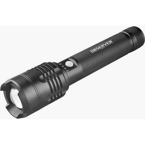 Lampe torche Observer Tools LED Rechargeable, Noir, 4000 lm ( Prix pour 1 ) (1/2)