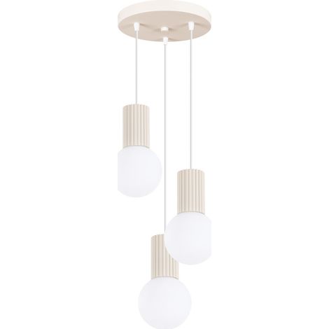 Lampada a sospensione Halo 3P beige (1/5)